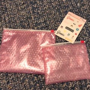Glossier bag set with stickers